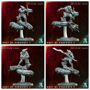 3D Printed Archvillain Games Host of Paranoia Orbita Hellscape Oblivion Court 28 32mm D&D