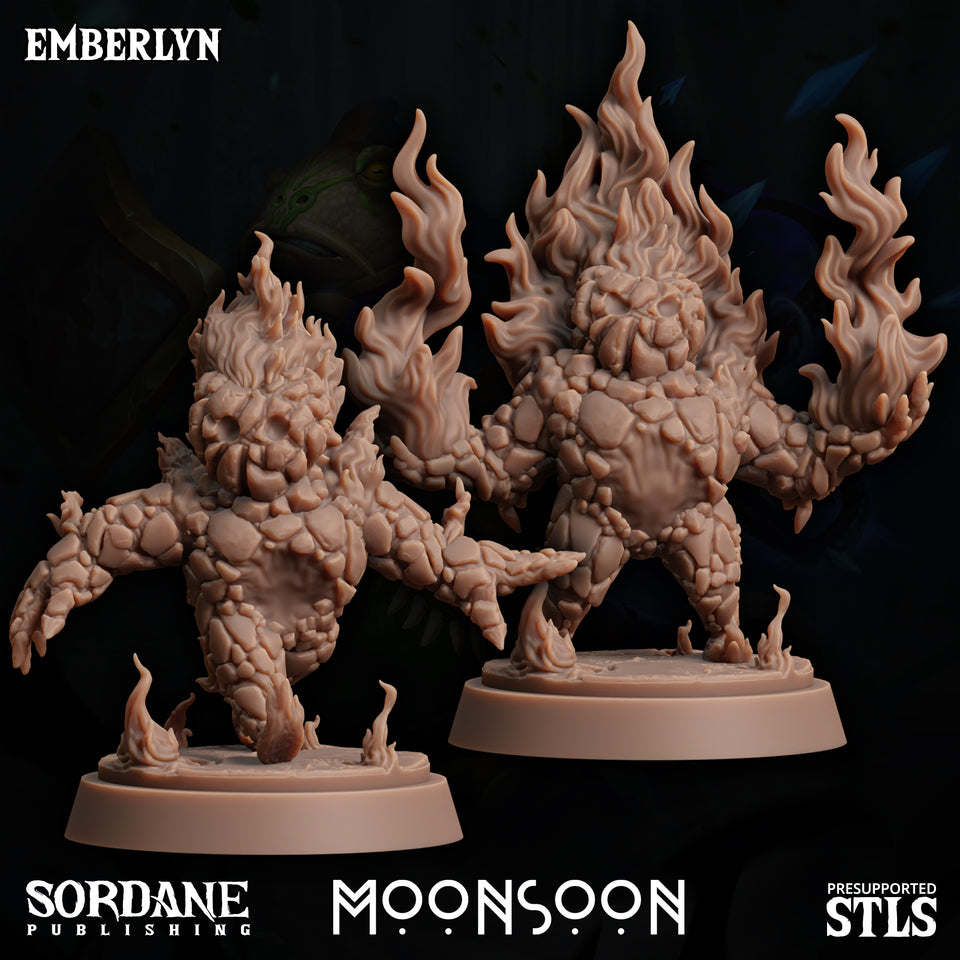 3D Printed Sordane Publishing Emberlyn Moonsoon 28 32mm D&D