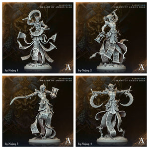 3D Printed Archvillain Games Iq Najaq Sandstorm Dreams of Ammon Diah 28 32mm D&D