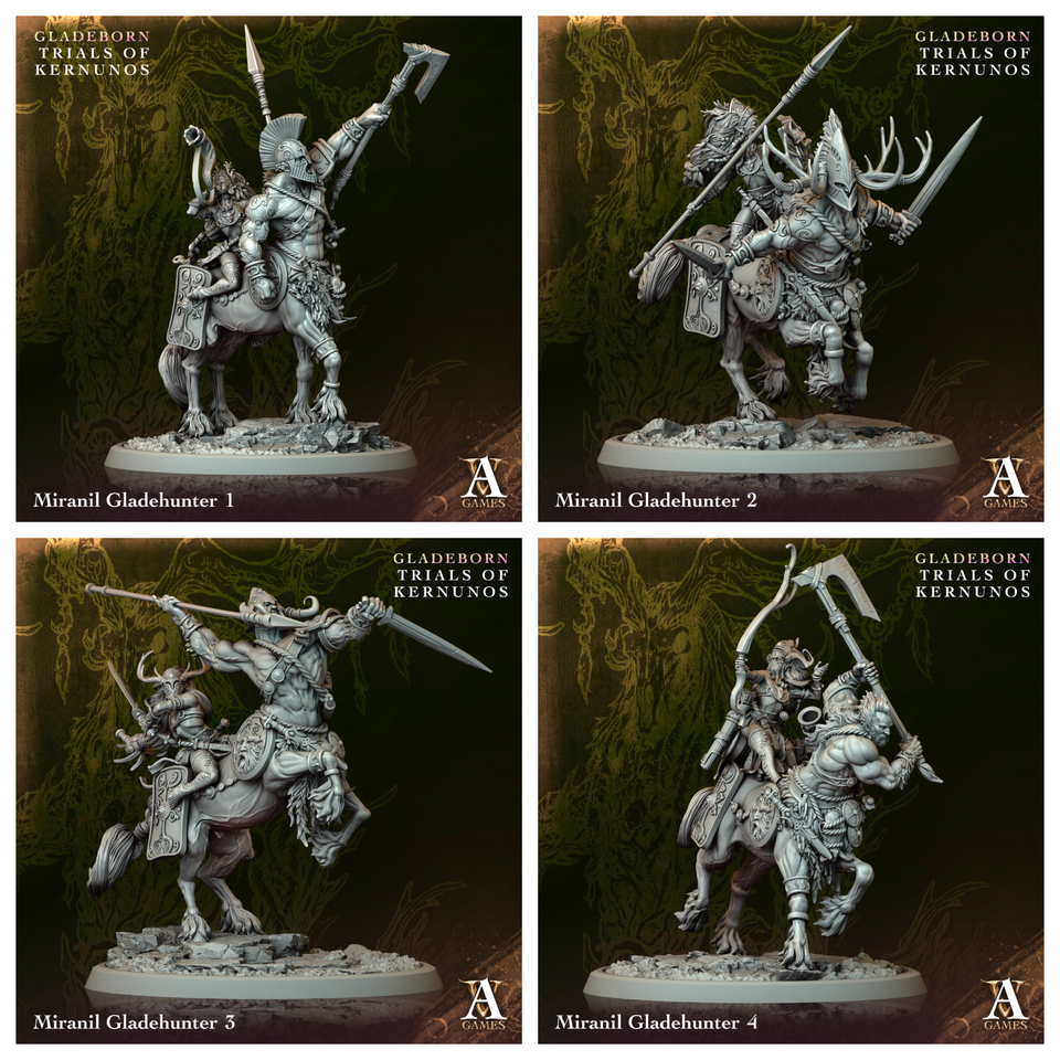 3D Printed Archvillain Games Miranil Gladehunter Gladeborn - Trials of Kernunos 28 32mm D&D