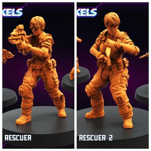 3D Printed Papsikels Hostage Rescuer February 2025 Cyberpunk 28mm 32mm