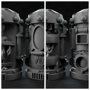 3D Printed Nafarrate Alien Capsule Set Space Orcs 28 32 mm D&D