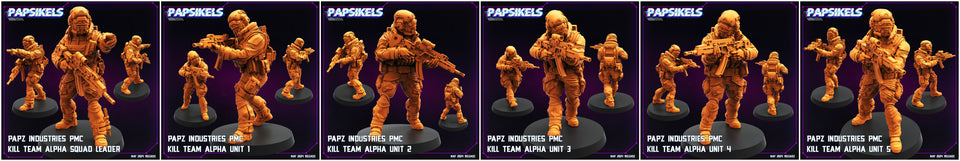 3D Printed Papsikels Papz Industries Pmc Kill Team Set May 2024 Cyberpunk 28mm 32mm