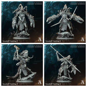 3D Printed Archvillain Games Ironshell Ymirling Frostburn Horrors Frozen Echoes 28 32mm D&D