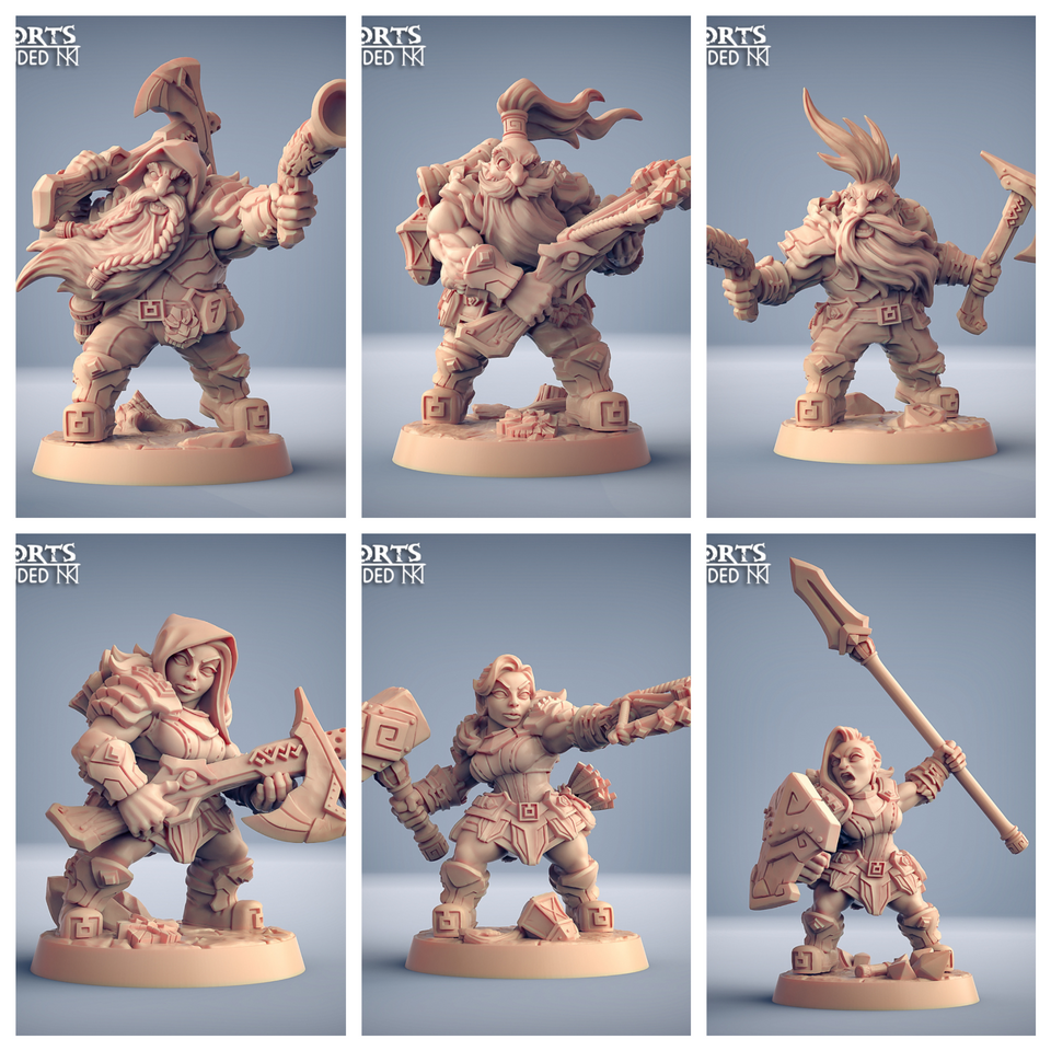 3D Printed Artisan Guild Dwarven Oathbreaker Dwarven Oathbreakers 28mm 32mm