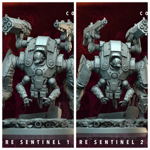 3D Printed Archvillain Games Atomcore Sentinel Atomcore - Conclave 28 32mm D&D