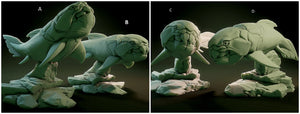 3D Printed Nafarrate Dunkleosteus Lovecraftian Bestiary 28 32 mm D&D
