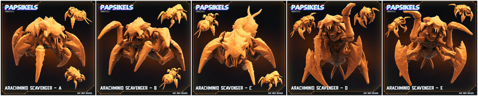 3D Printed Papsikels Arachminid Scavenger Set Democracy Troopers Bugs and Bots 28mm 32mm
