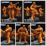 3D Printed Papsikels Papz Industries Wy Pmcs Set August 2024 Scifi 28mm 32mm