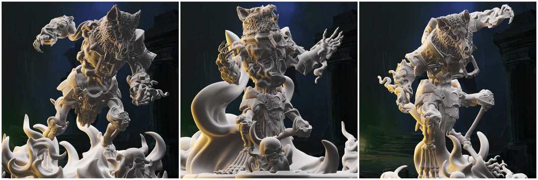 3D Printed Nafarrate Skeletons Army Skeletal Werewolf Set 28mm 32mm D&D
