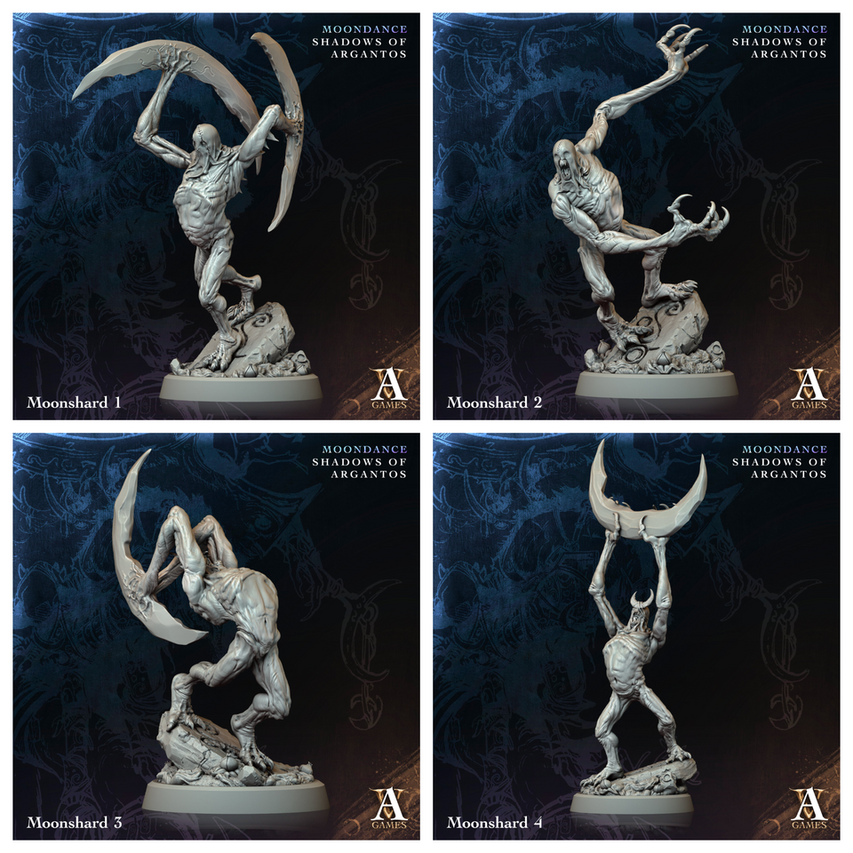 3D Printed Archvillain Games Moonshard Moondance - Shadows of Argantos 28 32mm D&D