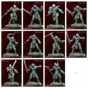 3D Printed Archvillain Games Nachtmaar Orbita Hellscape Oblivion Court 28 32mm D&D
