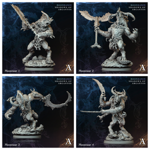 3D Printed Archvillain Games Moontaur Moondance - Shadows of Argantos 28 32mm D&D