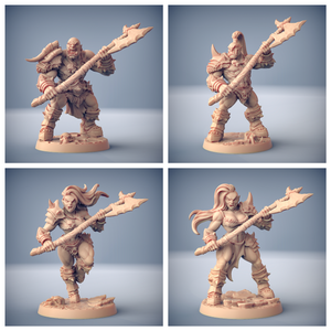 3D Printed Artisan Guild Orc Barbarian Hand+Weapons Orc Barbarians Set  28mm 32mm