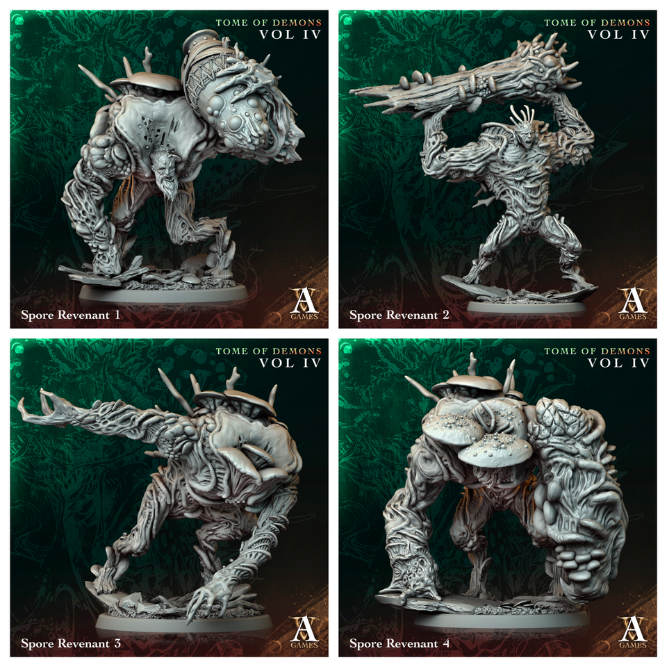 3D Printed Archvillain Games Spore Revenant Tome of Demons Vol IV 28 32mm D&D