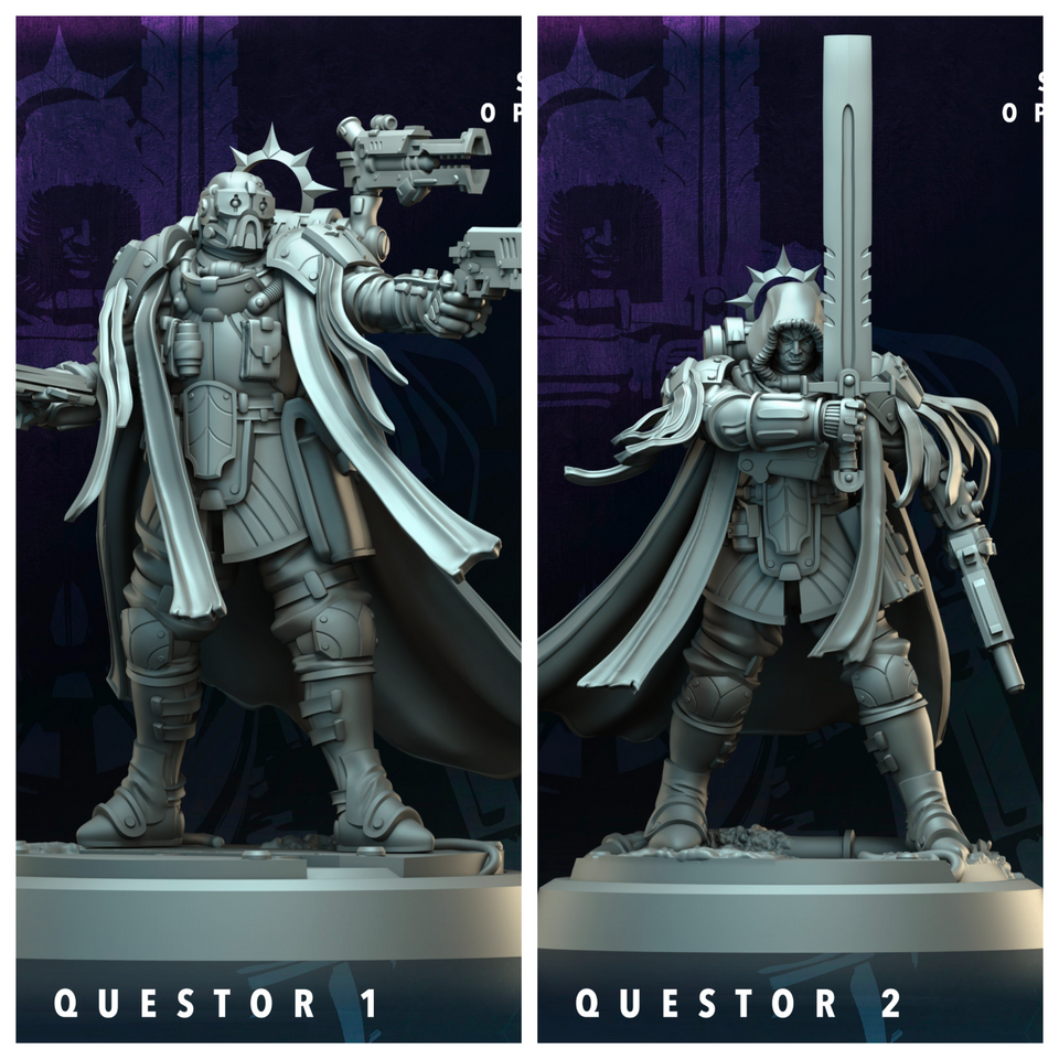 3D Printed Archvillain Games Ardere Questor Ardere - Syndicate Oppression 28 32mm D&D