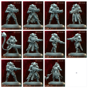 3D Printed Archvillain Games Phobian Orbita Hellscape Oblivion Court 28 32mm D&D