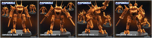 3D Printed Papsikels Compumaton Rager Set Democracy Troopers Bugs and Bots 28mm 32mm