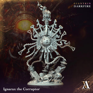 3D Printed Archvillain Games Ignarax the Corruptor Giantkin Darkfire Archvillain Society Vol. XXXIV 28 32mm D&D