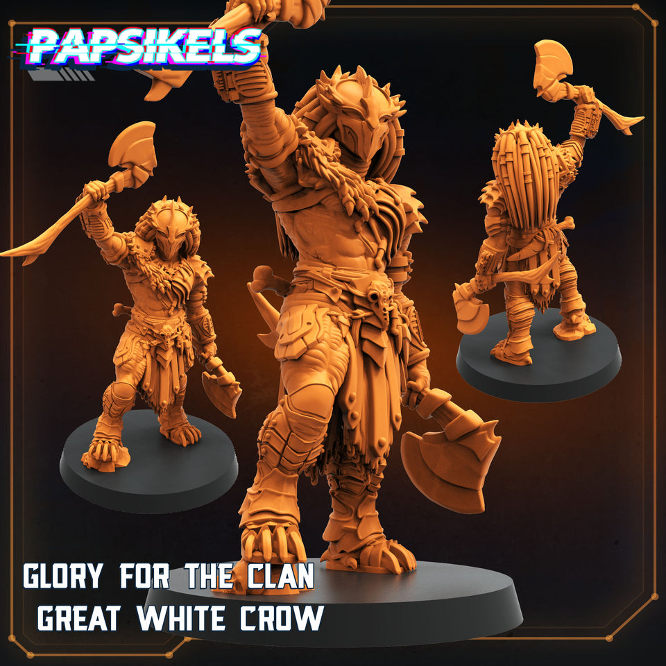 3D Printed Papsikels Glory For The Clan Great White Crow 28mm 32mm