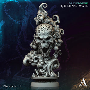 3D Printed Archvillain Games Necrodar Gravebound Queen's Wail 28 32mm D&D