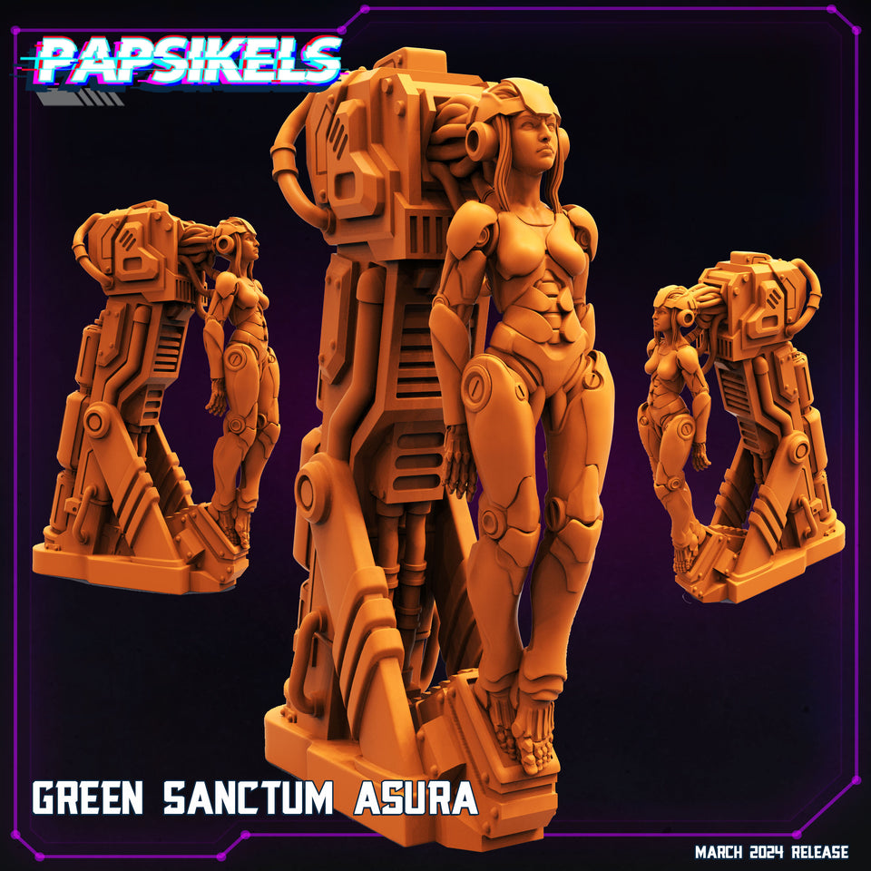 3D Printed Papsikels Green Sanctum Asura 28mm 32mm