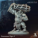 3D Printed Archvillain Games Giantkin - Torlok Clan Goresnout Ogre 28 32mm D&D