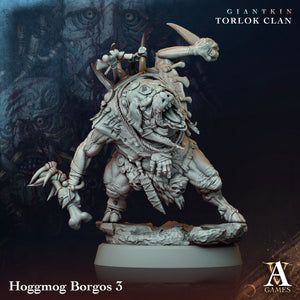 3D Printed Archvillain Games Giantkin - Torlok Clan Hoggmog Borgos 28 32mm D&D