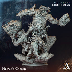 3D Printed Archvillain Games Giantkin - Torlok Clan Hu'rud's Chosen 28 32mm D&D