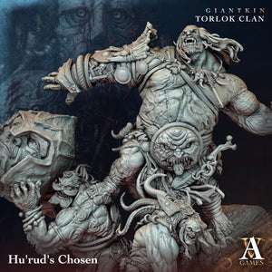 3D Printed Archvillain Games Giantkin - Torlok Clan Hu'rud's Chosen 28 32mm D&D