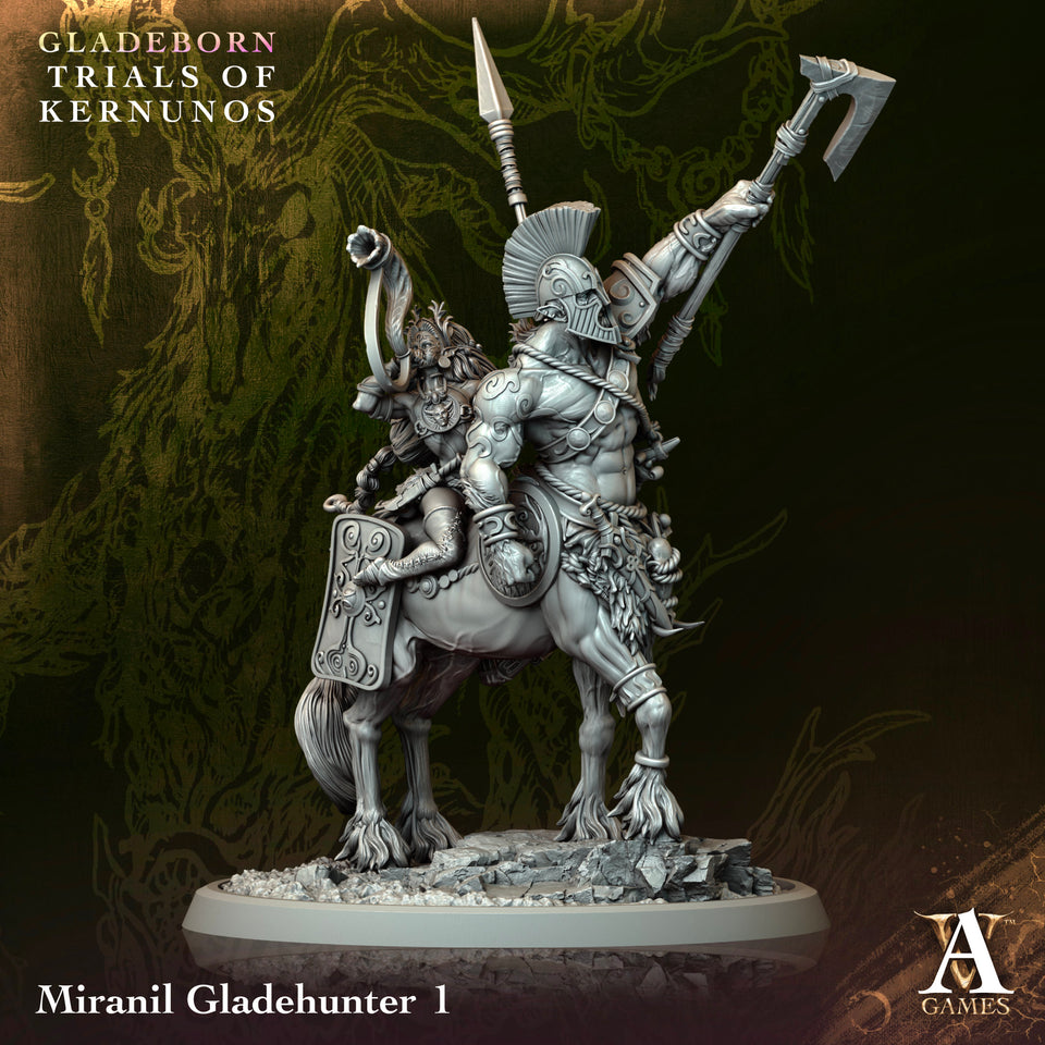 3D Printed Archvillain Games Miranil Gladehunter Gladeborn - Trials of Kernunos 28 32mm D&D