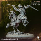 3D Printed Archvillain Games Miranil Gladehunter Gladeborn - Trials of Kernunos 28 32mm D&D