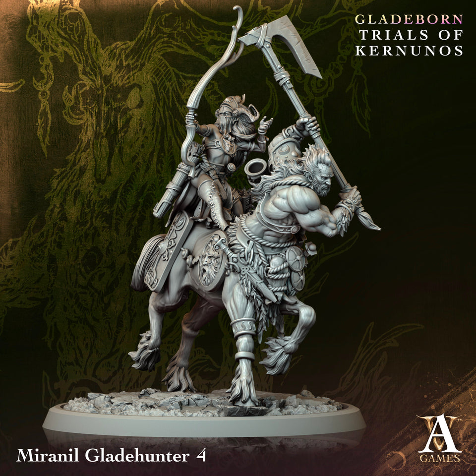 3D Printed Archvillain Games Miranil Gladehunter Gladeborn - Trials of Kernunos 28 32mm D&D
