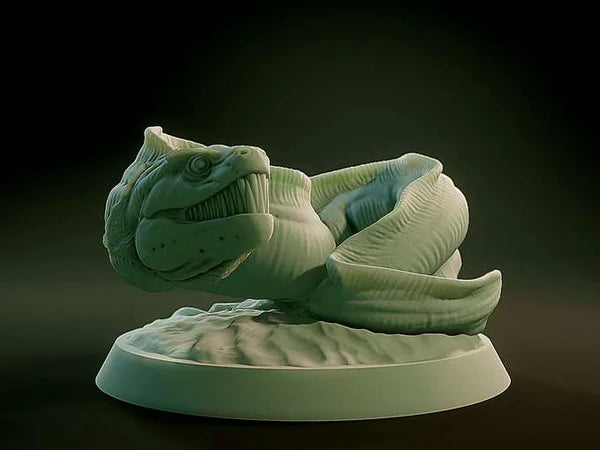 3D Printed Nafarrate Gaint Eel Lovecraftian Bestiary 28 32 mm D&D