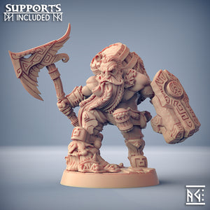 3D Printed Artisan Guild Gino Brewmaster Dwarven Oathbreakers 28mm 32mm