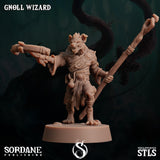 3D Printed Sordane Publishing Gnoll Wizard 28 32mm D&D