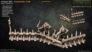 3D Printed Artisan Guild Gnoll Barricade Bonegnasher Gnolls 28mm 32mm