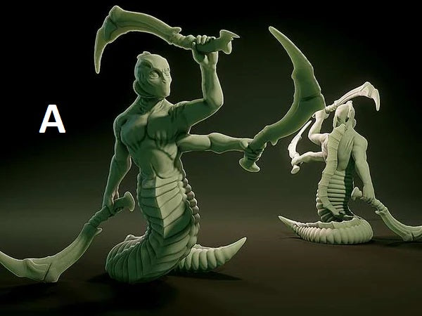 3D Printed Nafarrate Gnor Lovecraftian Bestiary 28 32 mm D&D