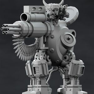 3D Printed Nafarrate Goblin Machine Gun Space Orcs 28mm 32mm D&D