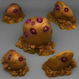 3D Printed Fantastic Plants and Rocks Gold Gemstones 28mm - 32mm D&D Wargaming