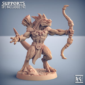 3D Printed Artisan Guild  Modular Goldmaw Lizards Goldmaw Lizards Set 28mm 32mm