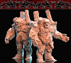 3D Printed Nafarrate Golem Bestiary Vol. 1 Bestiary Creatures Volume 1 28mm 32mm D&D