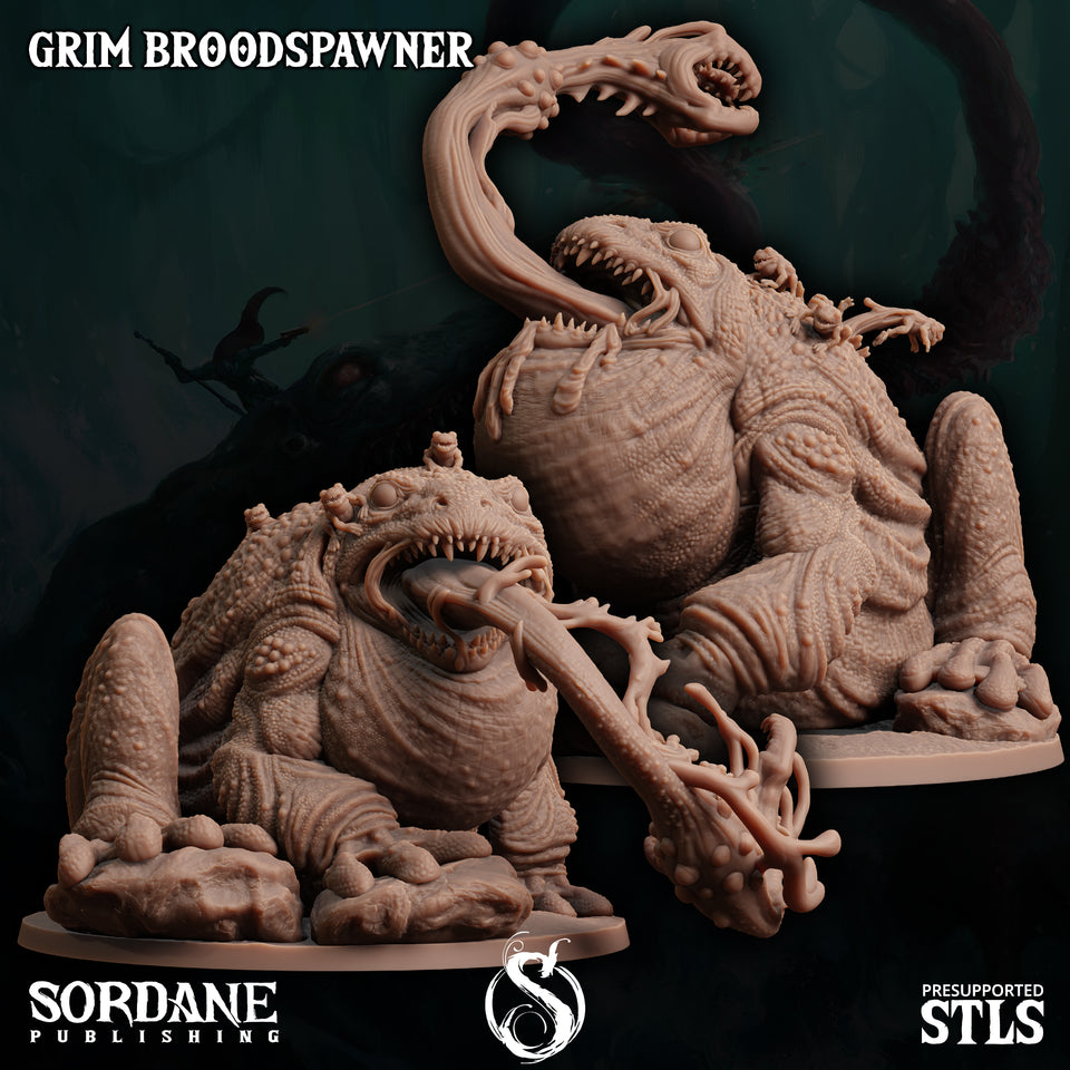 3D Printed Sordane Publishing Grim Broodspawner 28 32mm D&D
