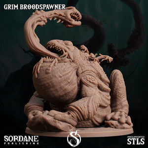 3D Printed Sordane Publishing Grim Broodspawner 28 32mm D&D