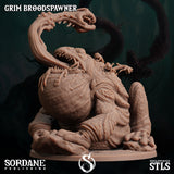 3D Printed Sordane Publishing Grim Broodspawner 28 32mm D&D
