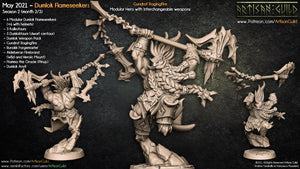 3D Printed Artisan Guild Gundrof Ragingfire Dumlok Flameseekers 28mm 32mm