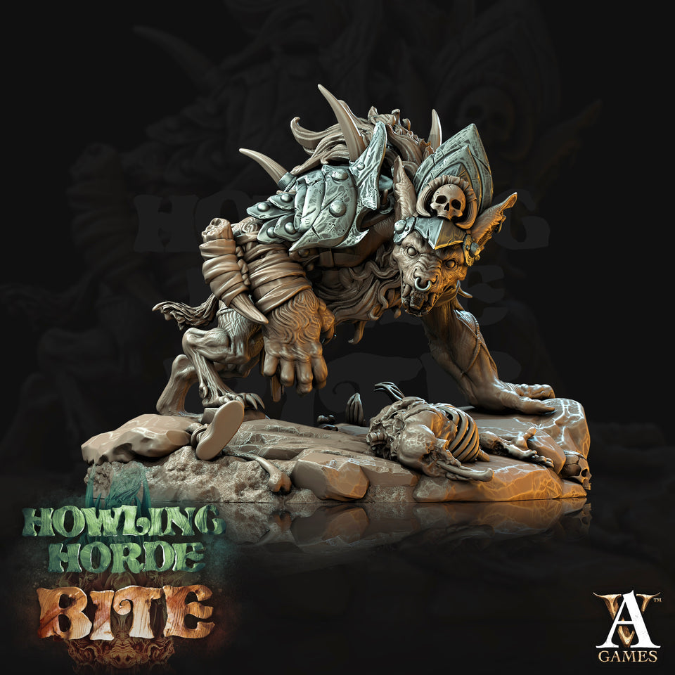 3D Printed Archvillain Games Howling Horde - Gnoll Trackers 28mm 32mm D&D