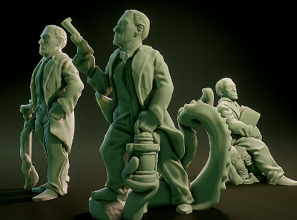 3D Printed Nafarrate NPCS Lovecraftian Bestiary 28 32 mm D&D