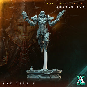 3D Printed Archvillain Games Hallowed Sisters Absolution - Sky Tear 28mm 32mm D&D