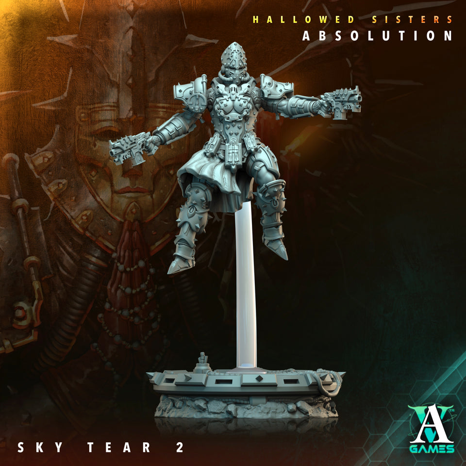 3D Printed Archvillain Games Hallowed Sisters Absolution - Sky Tear 28mm 32mm D&D